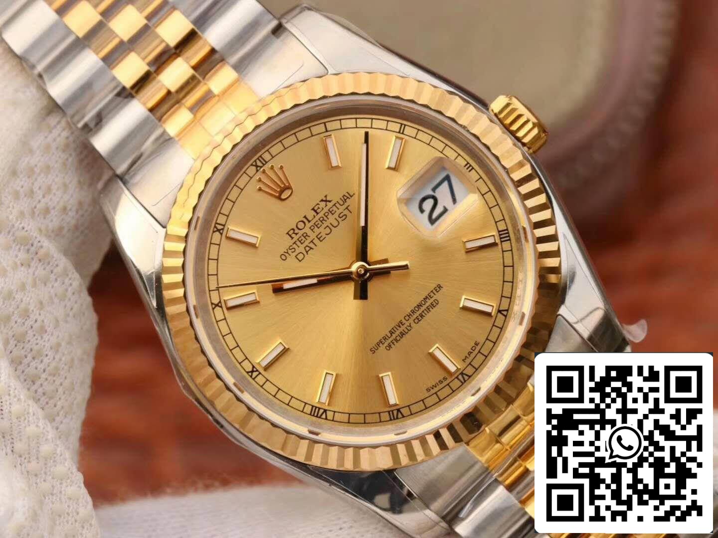 Rolex Datejust II 116333 AR Factory 1:1 Mejor Edición Suizo ETA3135 Esfera Champán