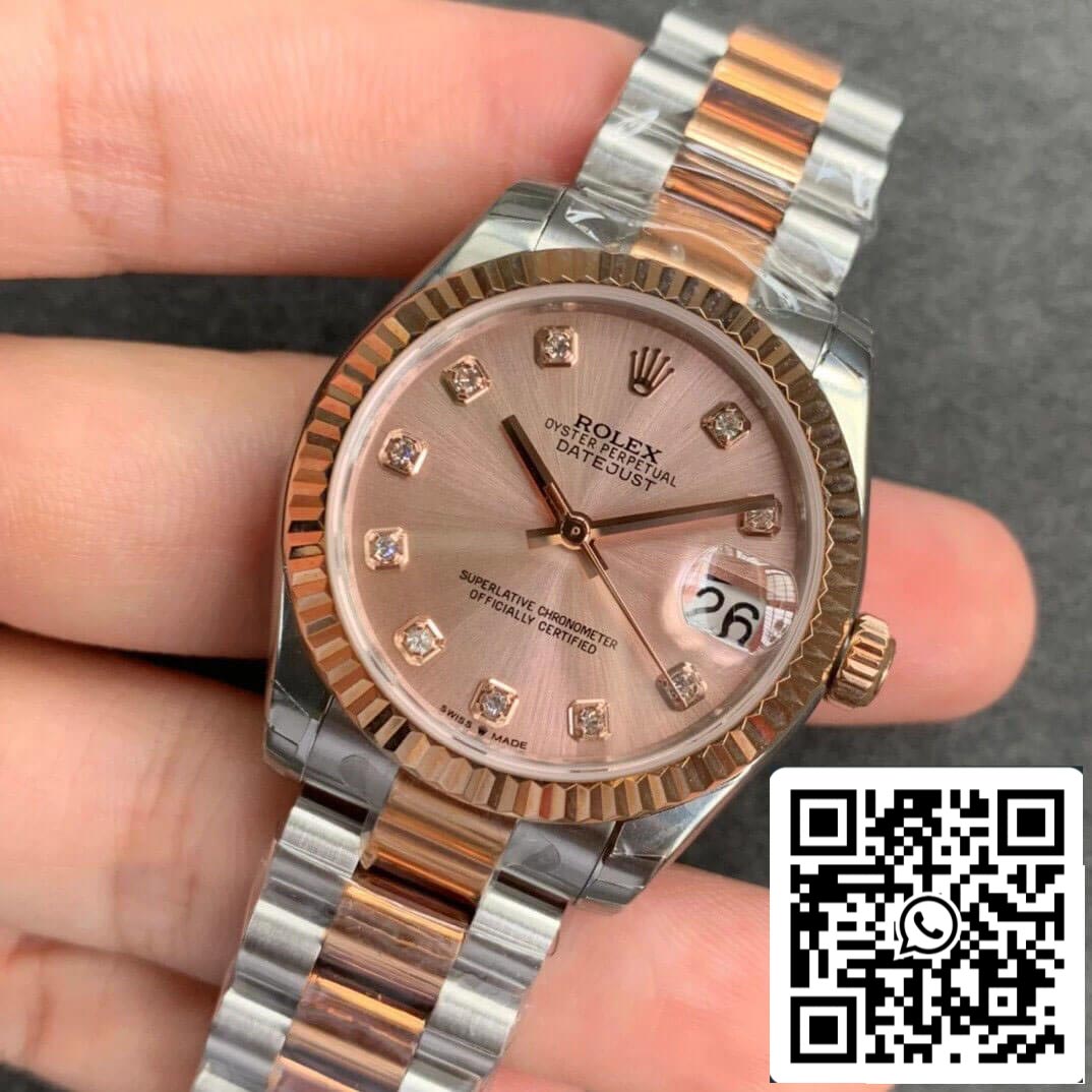 Rolex Datejust M278271-0023 1:1 Mejor Edición GS Factory Esfera de Oro Rosa