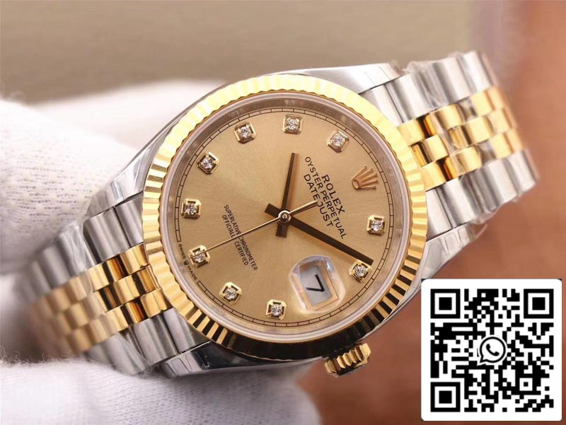 Rolex Datejust M126233-0017 1:1 Best Edition EW Factory Champagne Dial Swiss ETA3235