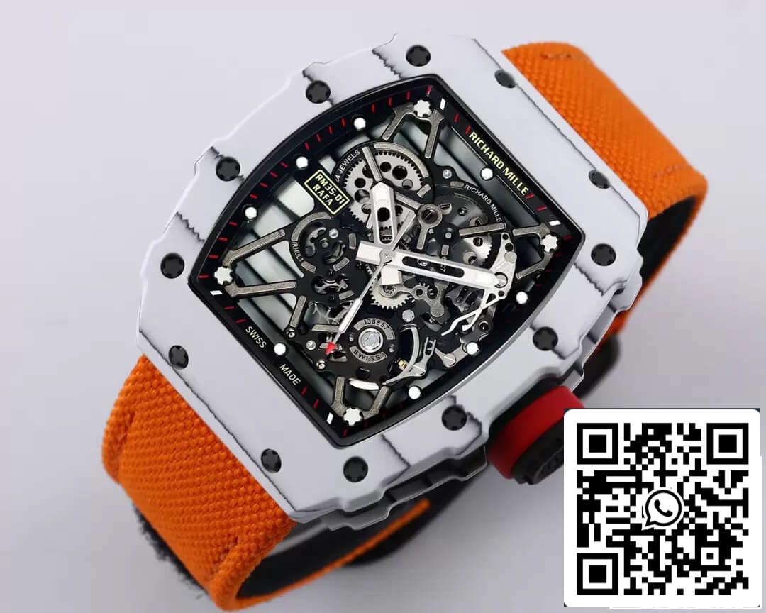 Richard Mille RM35-01 Cinturino arancione di fabbrica BBR in scala 1: 1 della migliore edizione