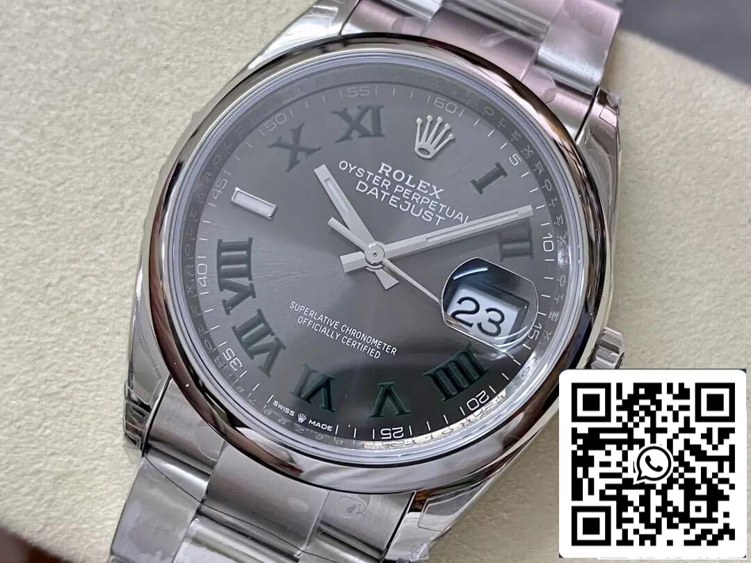 Rolex Datejust M126200-0018 36MM 1:1 Mejor edición VS Esfera gris de fábrica