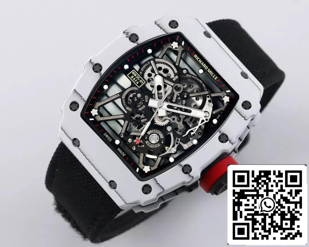 Richard Mille RM35-01 cinturino nero di fabbrica BBR in scala 1: 1 della migliore edizione