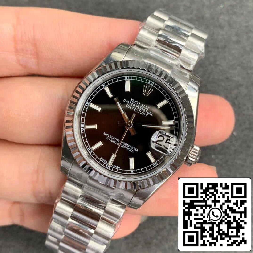 Rolex Datejust M178274-0034 1:1 Best Edition GS Factory Black Dial