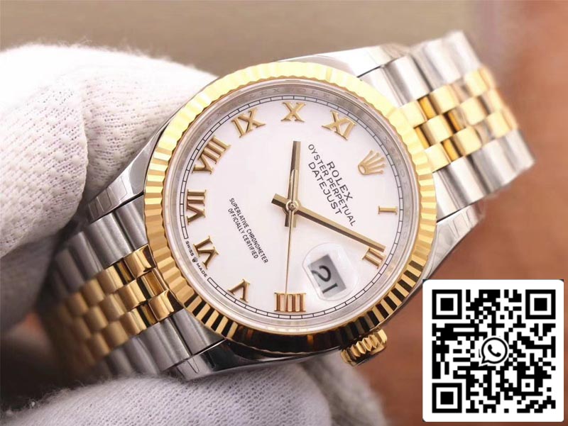 Rolex Datejust M126233-0029 1:1 Mejor edición EW Factory esfera blanca suiza ETA3235