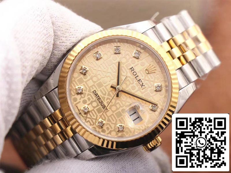 Rolex Datejust M126233-0033 1:1 Mejor edición EW Factory Champagne Dial Swiss ETA3235