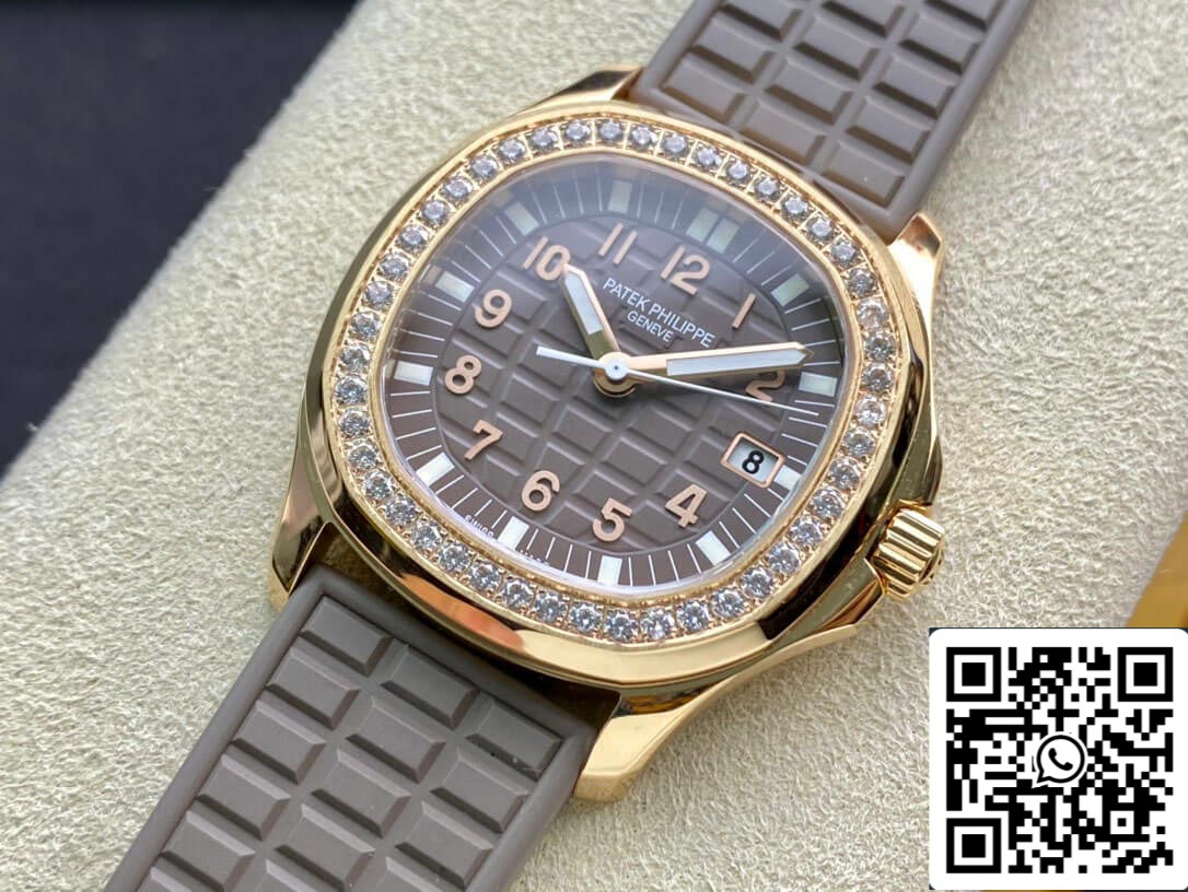 Patek Philippe Aquanaut 5067A Movimiento de cuarzo 1:1 Mejor edición PPF Caja de fábrica en oro rosa