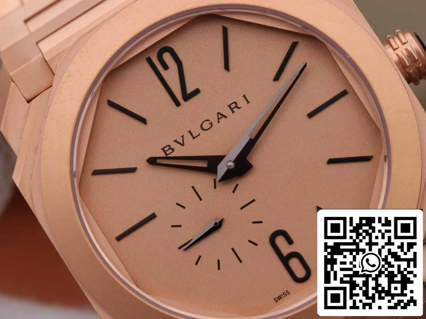 Bvlgari Octo Finissimo 102912 1:1 Mejor edición BV Factory esfera oro rosa