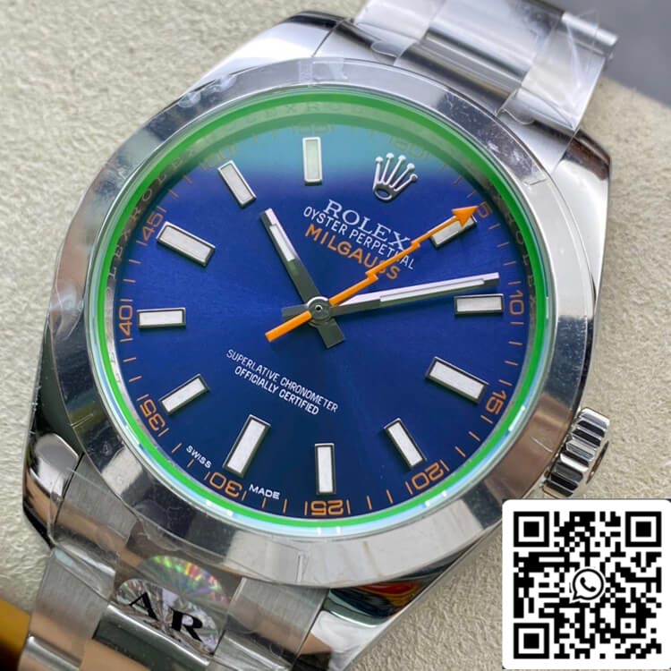 Rolex Milgauss 116400GV AR Factory 1:1 Miglior Edizione Svizzera ETA3131