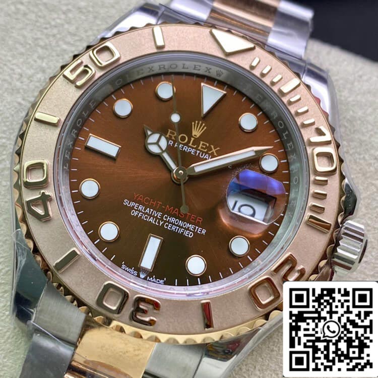 Rolex Yacht-Master 40mm 116621 AR Factory 1:1 Best Edition svizzero ETA2824 quadrante marrone