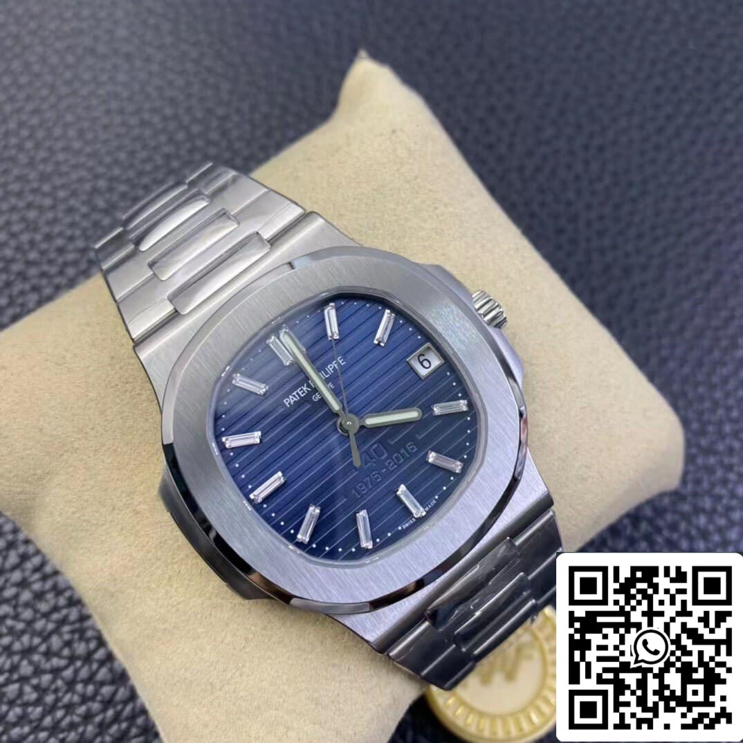 Patek Philippe Nautilus 5711/1P 40° Anniversario 1:1 Migliore Edizione PPF Quadrante Blu di Fabbrica