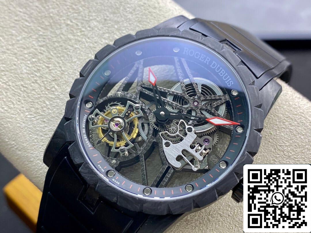 Roger Dubuis Excalibur DBEX0577 1:1 Mejor Edición BBR Factory Tourbillon Esfera Esqueleto