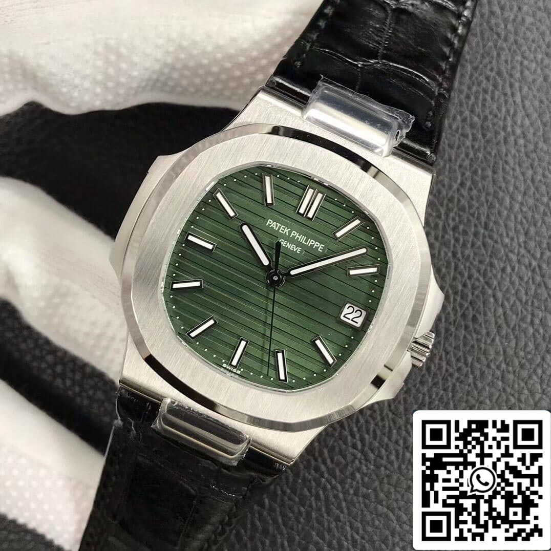 Patek Philippe Nautilus 5711/1A-014 1:1 Mejor Edición 3K Factory Esfera Verde Oliva