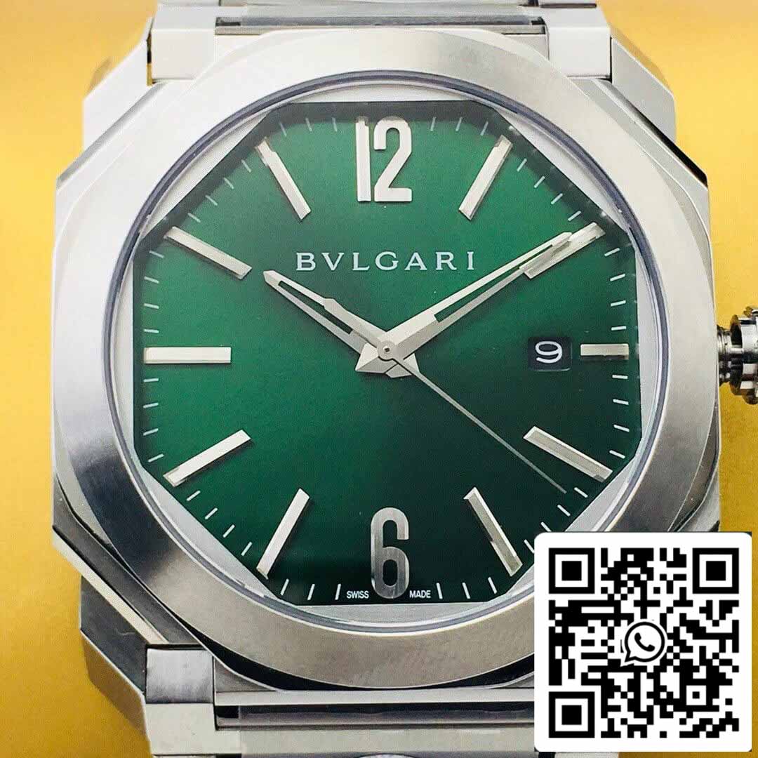 Bvlgari OCTO SOLOTEMPO 101963 BGOP41BGLD 1:1 Best Edition BV Factory quadrante verde