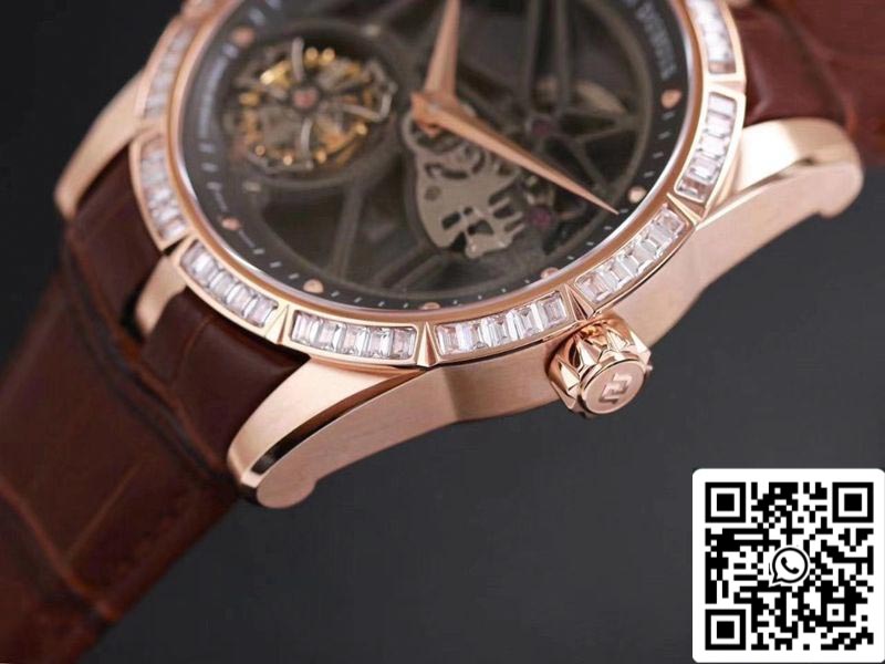 Roger Dubuis Excalibur RDDBEX0404 1:1 Migliore edizione JB Factory V3 Tourbillon in oro rosa svizzero RD505SQ