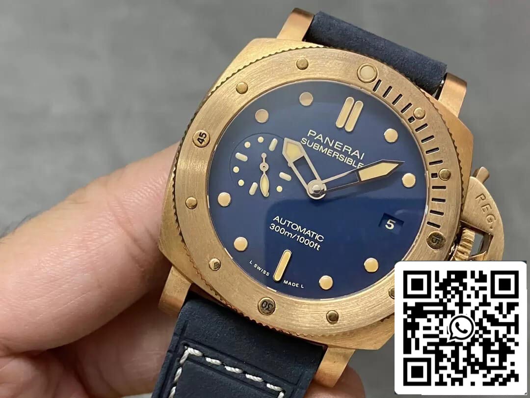 Panerai Submersible PAM01074 1:1 Best Edition VS Factory Blue Dial