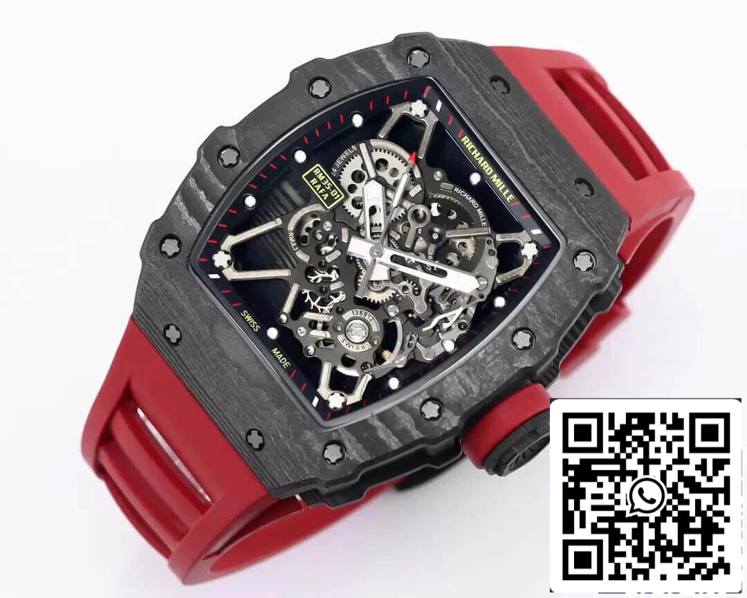 Richard Mille RM35-01 1:1 Mejor Edición BBR Factory Correa de Caucho