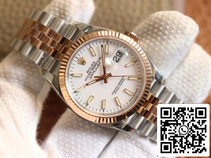 Rolex Datejust M126231-0017 1:1 Mejor edición EW Factory esfera blanca