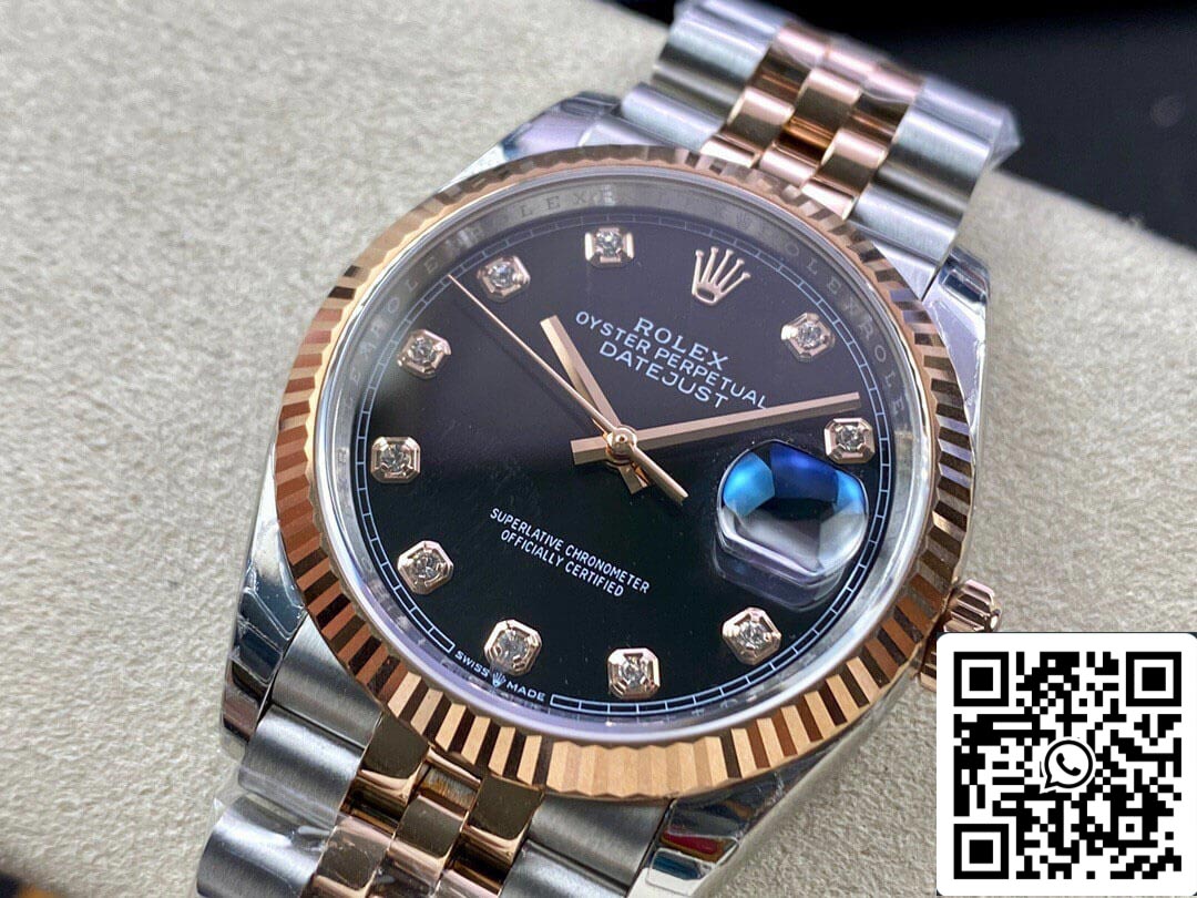 Rolex Datejust M126231-0019 1:1 Best Edition EW Factory quadrante nero