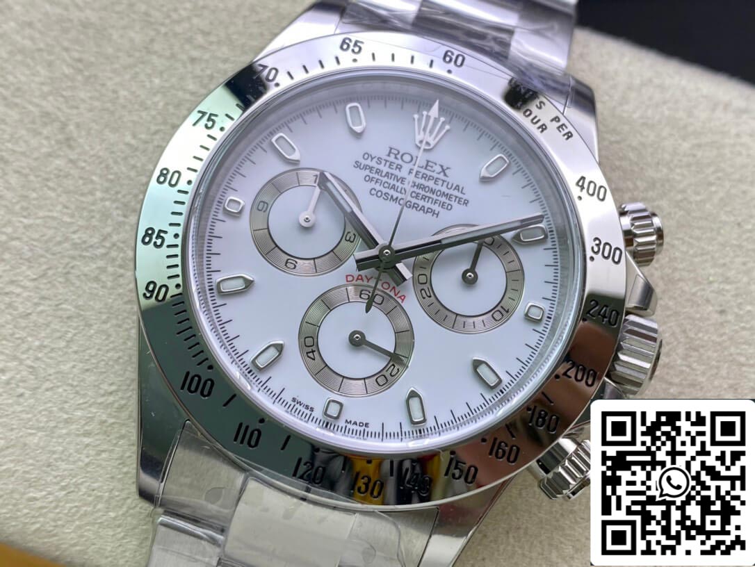 Rolex Cosmograph Daytona 116520LN 1:1 Best Edition Clean Factory quadrante bianco