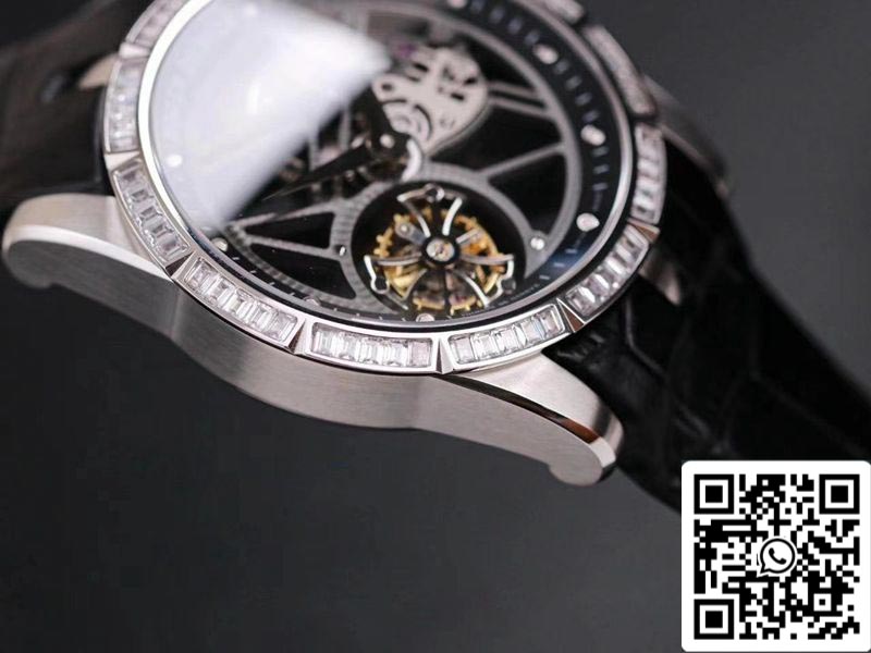 Roger Dubuis Excalibur RDDBEX0393 1:1 Best Edition JB Factory Tourbillon V3 Diamond Swiss RD505SQ