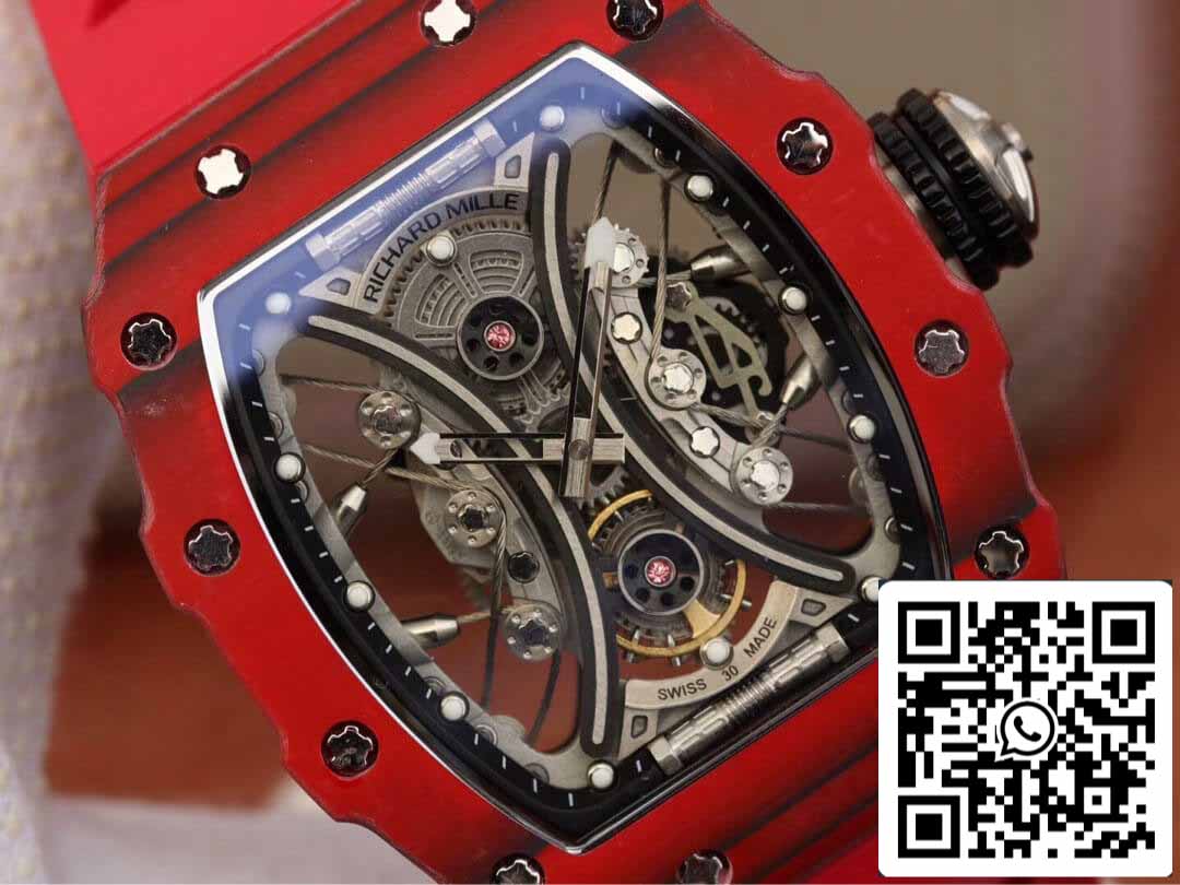 Richard Mille RM53-01 1:1 Best Edition KV Factory Red TPT Carbon Fiber