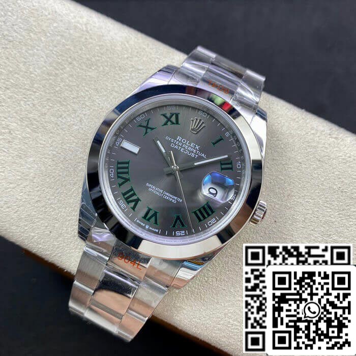 Rolex Datejust M126300-0013 41MM 1:1 Best Edition EW Factory quadrante grigio scuro