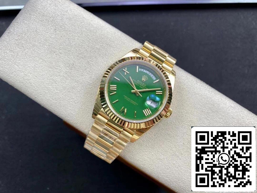 Rolex Day Date M228238-0061 1:1 Mejor Edición EW Factory Esfera Verde