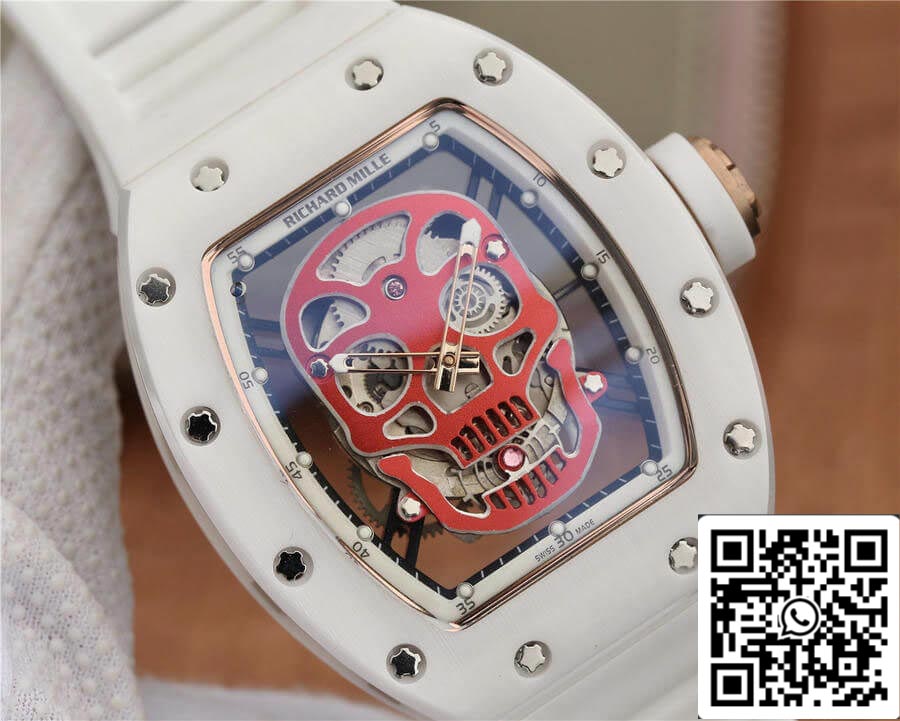 Richard Mille RM52-01 1:1 Best Edition KV Factory White Ceramic