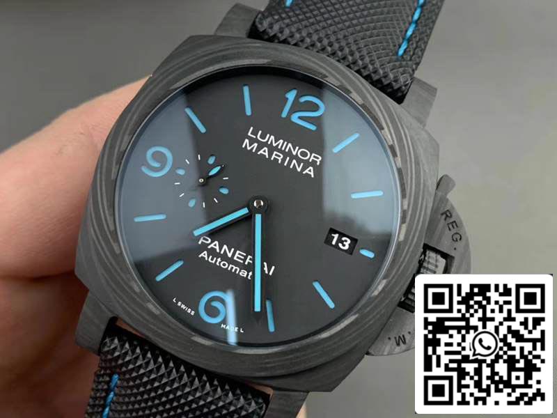 Panerai Luminor PAM01661 1:1 Best Edition VS Factory Black Carbon Swiss P9010