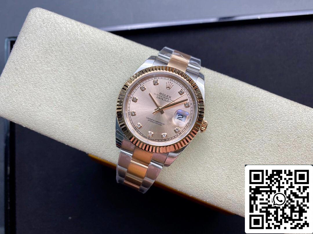 Rolex Datejust M126331-0007 41MM 1:1 Mejor edición EW Factory V3 esfera rosa