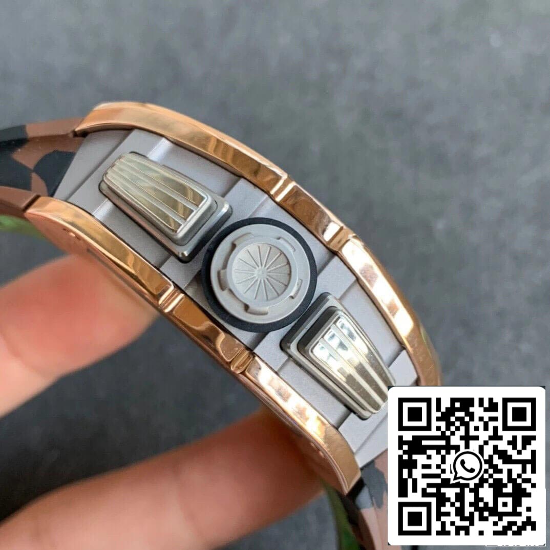 Richard Mille RM11 1:1 Best Edition KV Factory Rose Gold Camouflage Strap