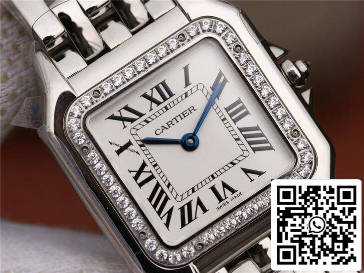 Panthere De Cartier W4PN0008 Quadrante argentato con diamanti GF Factory Best Edition 1: 1