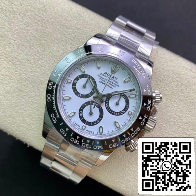 Rolex Cosmograph Daytona M116500LN-0001 1:1 Mejor edición Clean Factory esfera blanca