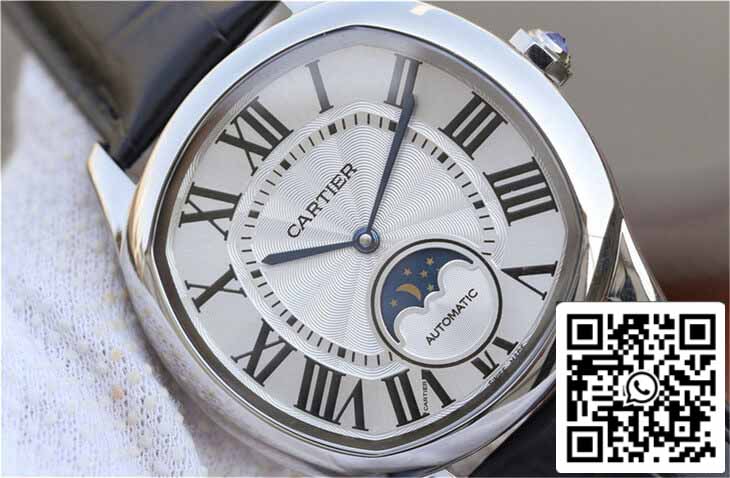 Drive De Cartier Moonphase WSNM0008 1:1 Mejor Edición Acero Inoxidable