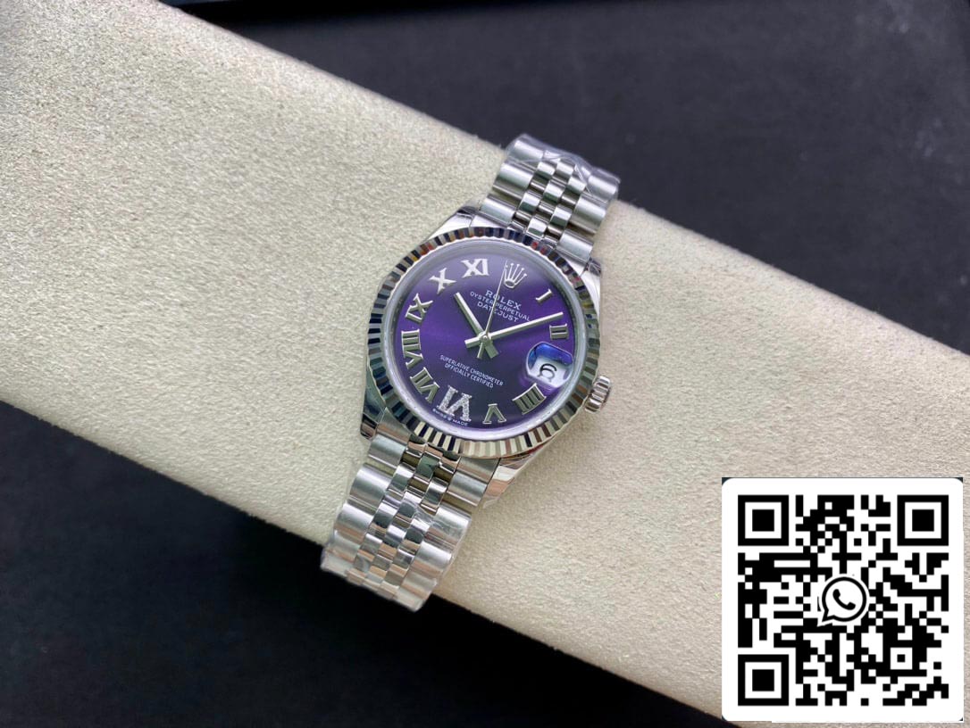 Rolex Datejust M178274-0088 1:1 Best Edition EW Factory Purple Dial