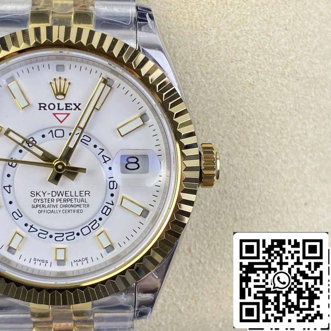 Rolex Sky Dweller M336933-0006 1:1 Best Edition Noob Factory V2 White Dial