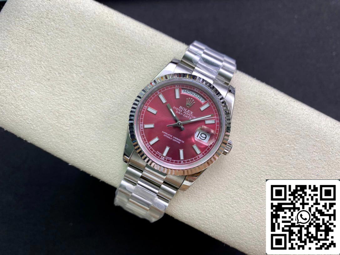 Rolex Day Date 118239 1:1 Best Edition EW Factory Quadrante in ciliegia