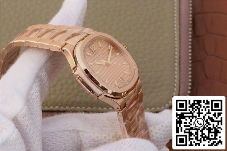 Patek Philippe Nautilus Ladies 7118-1R-010 1:1 Mejor edición PF Factory Oro rosa