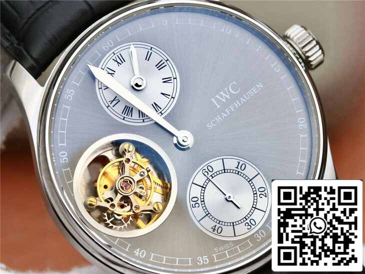 IWC Portugués IW544603 ZF Factory 1:1 Mejor Edición Tourbillon Esfera Gris