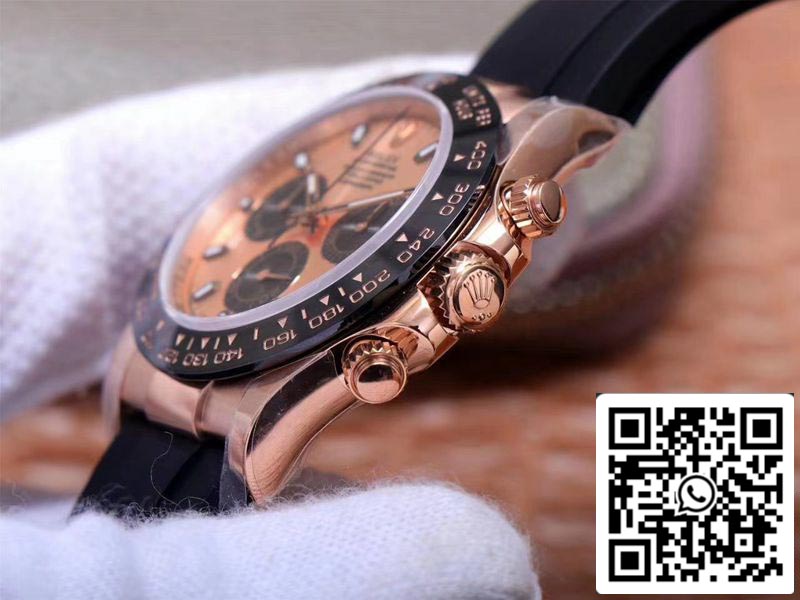 Rolex Daytona M116515LN-0021 1:1 Best Edition Noob Factory Pink Dial Swiss ETA4130