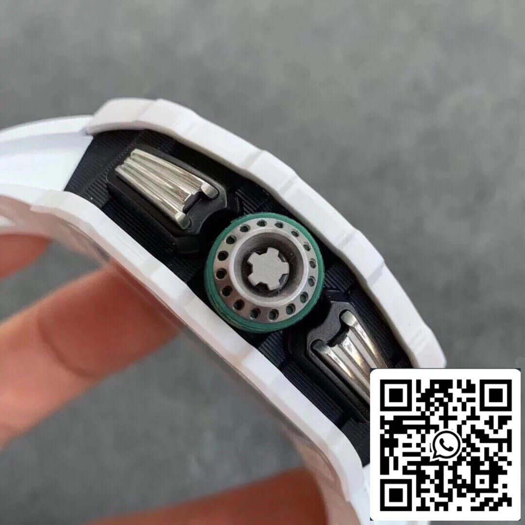 Richard Mille RM011-03 Cinturino bianco KV Factory 1: 1 della migliore edizione