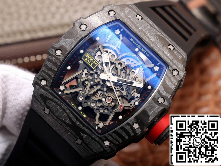 Custodia in fibra di carbonio ZF Factory Richard Mille RM35-02 1: 1 Best Edition