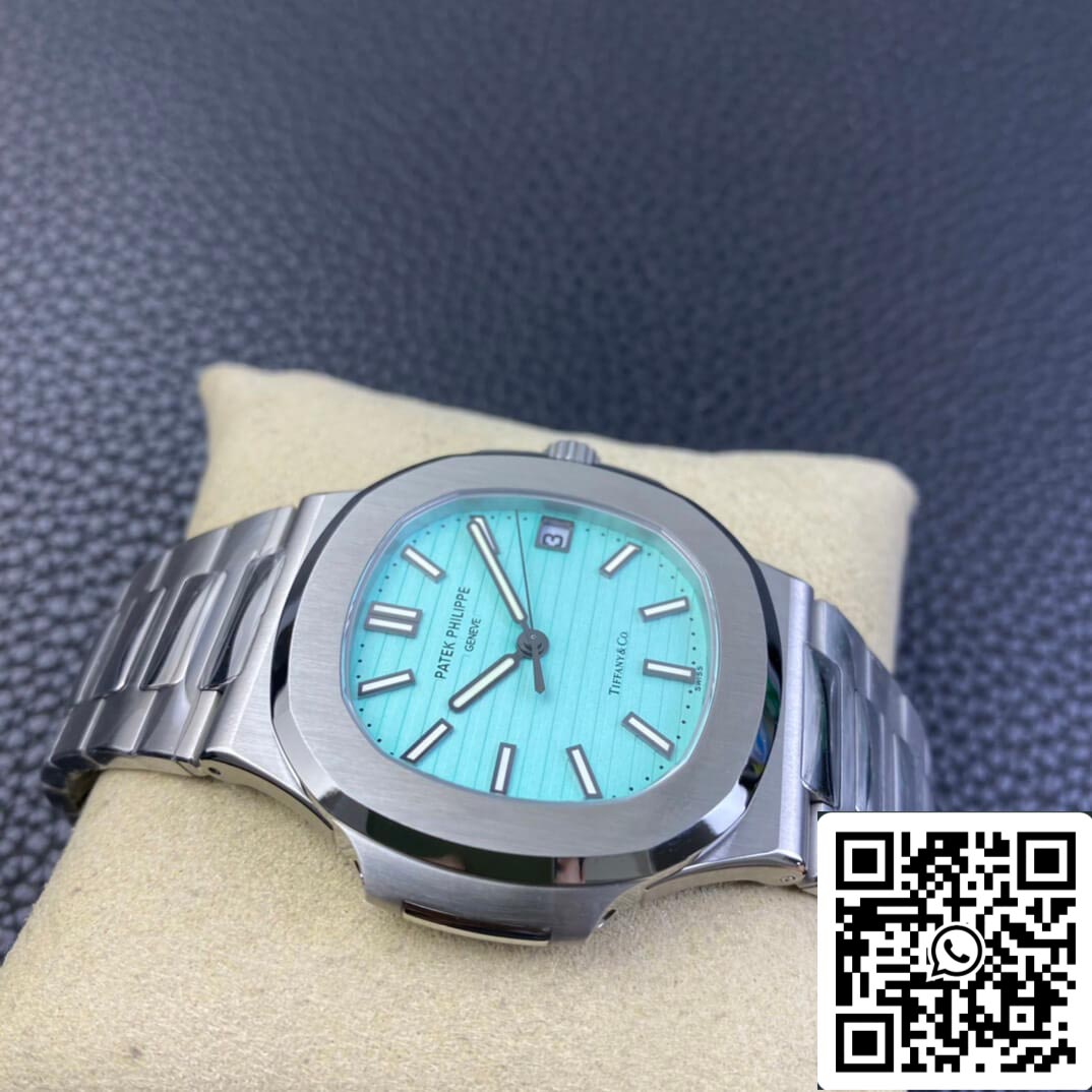 Patek Philippe Nautilus 5711/1A-018 1:1 Mejor edición 3K Factory Tiffany esfera azul