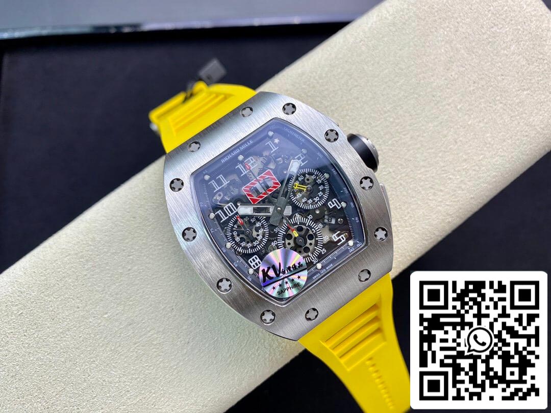 Richard Mille RM11 1:1 Best Edition KV Factory Correa de titanio amarilla