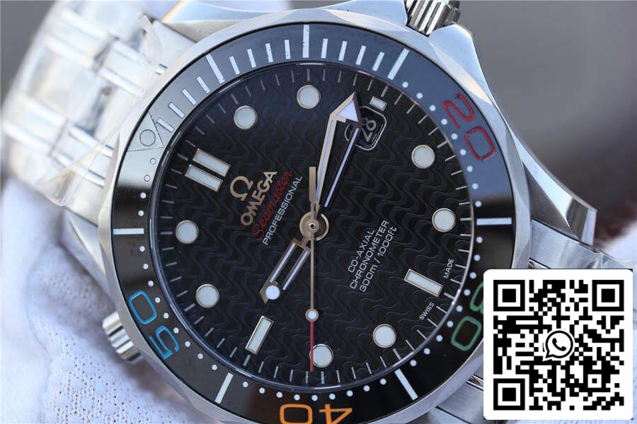 Omega Seamaster Diver 300M 522.30.41.20.01.001 1:1 Migliore edizione V6 Quadrante nero di fabbrica