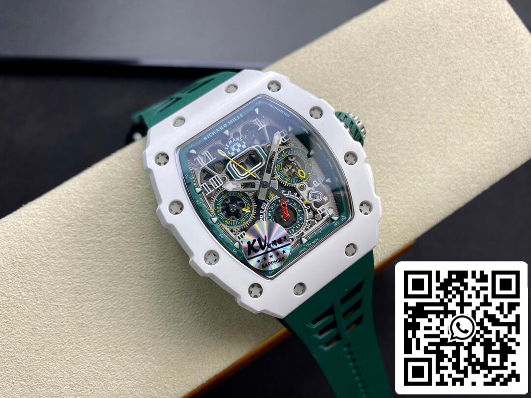 Richard Mille RM011-03 1:1 Best Edition KV Factory Green Strap