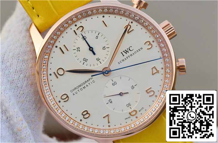 IWC Portuguese ZF Factory 1:1 Best Edition Yellow Strap