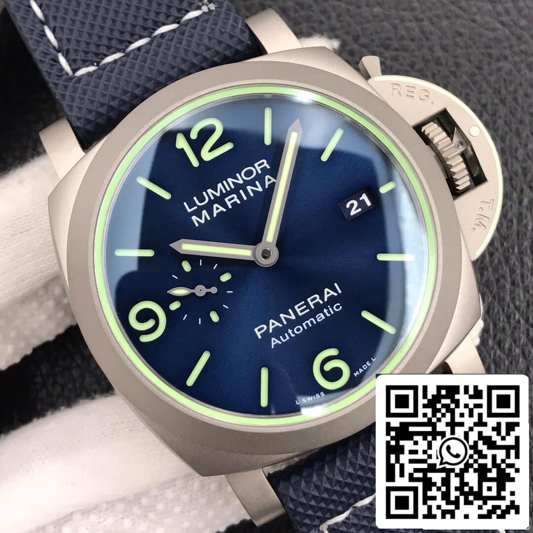 Panerai Luminor PAM01117 1:1 Mejor edición VS esfera azul de fábrica