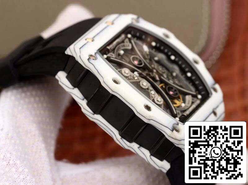 Richard Mille Pablo Mac Donough RM53-01 1:1 Mejor edición Swiss ETA Movimiento mecánico importado Esfera esquelética Correa de caucho negra