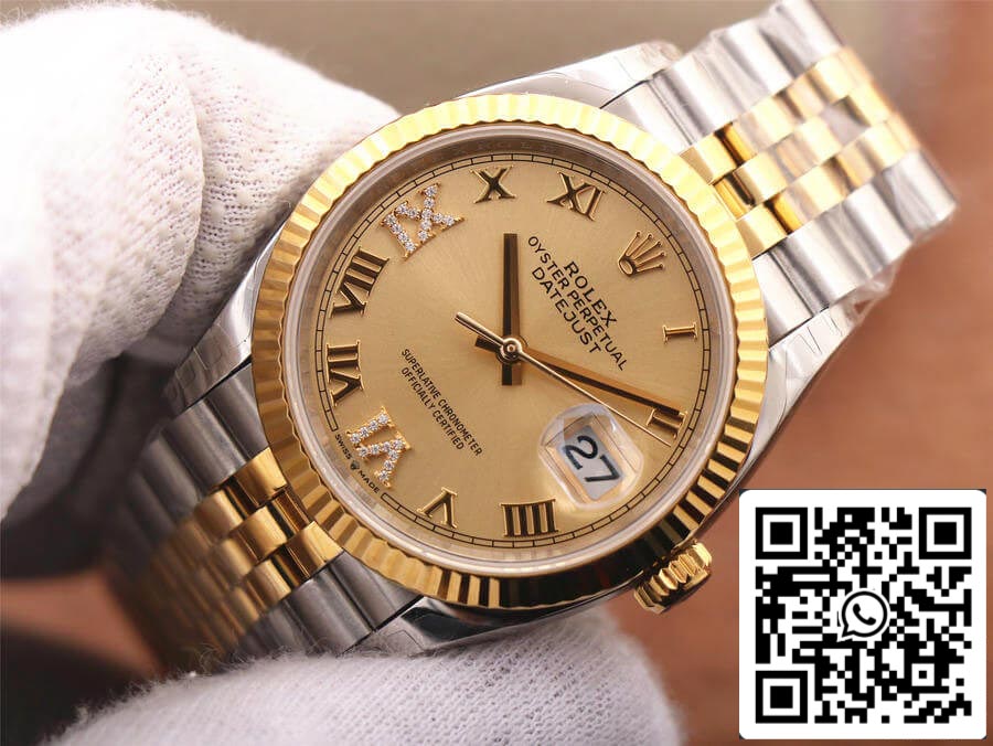 Rolex Datejust 126233 1:1 Mejor Edición EW Factory Esfera Dorada